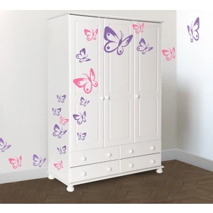 Duvar Sticker Renkli Kelebekler