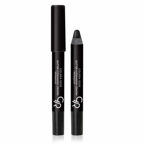 Golden Rose Glitter Eyeshadow Crayon Waterproof No: 51 Shiny Black - Simli Kalem Göz Farı - 8691190815516