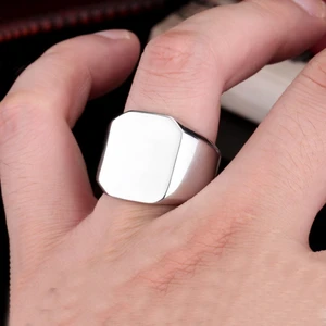 Gri Çelik Bayan Erkek Yüzük dc90