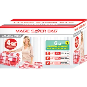 Magic Saver Bag 6 lı "Odamda Kendime Yer Açıyorum" Seti - 1 li