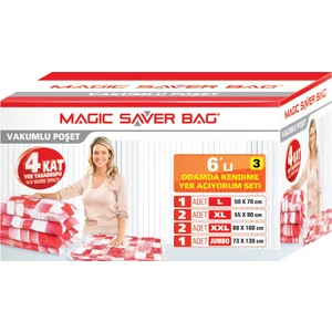 Magic Saver Bag 6 lı "Odamda Kendime Yer Açıyorum" Seti - 3 lü