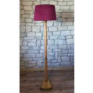 Torna Bacaklı Lambader Naturel Renk Ayak-Fuşya  Başlık K111