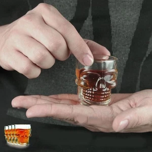 Crystal Head Shot Glasses - 4’Lü Kuru Kafa Shot Bardak Seti