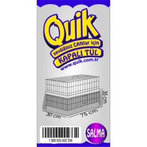 Altı Kapalı Kafes Tülü Salma XL