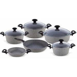 Granitte 10 Parça Gri Granit Set