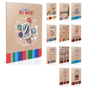 My Notes Tel Dikişli Ofset PP Kapak Defter A4 80yp Kareli