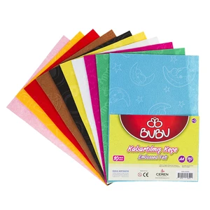 A4 Kabartılmış Keçe 180 Gr 10'Lu Paket -KE0006