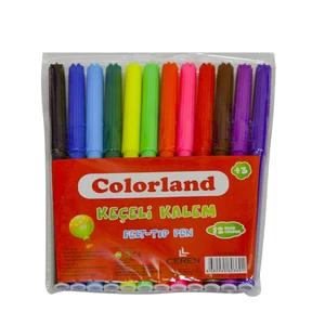 Keçeli Kalem 12'Li Pvc COLOR-KEC01