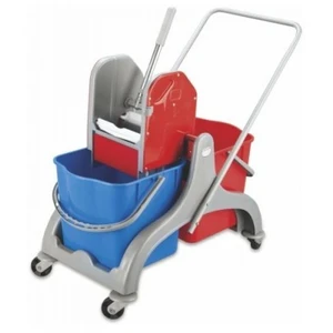 Arslan Plastik Çift Kovalı Paspas Arabası Eko