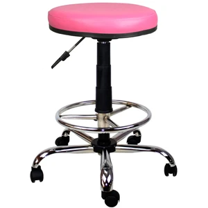 Metal Ayaklı Yüksek Tabure-Pembe-2999T0120