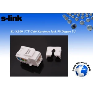 S-Lınk Sl-Ks60 Cat-6 Utp Keystone Jack3U 90°