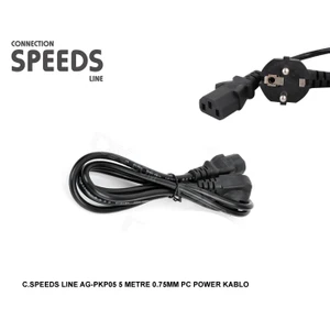 C.Speeds Lıne Ag-Pkp05 5 Metre 0.75Mm Pc Power Kablo