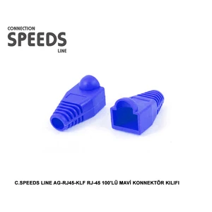 C.Speeds Lıne Ag-Rj45-Klf Rj-45 100Lü Mavi Konnektör Kılıfı
