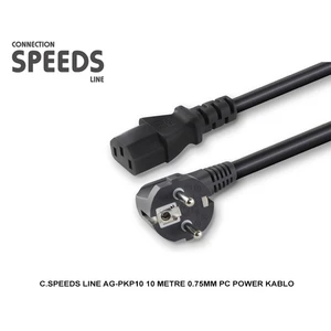 C.Speeds Lıne Ag-Pkp10 10 Metre 0.75Mm Pc Power Kablo