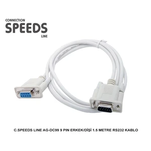 C.Speeds Lıne Ag-Dc99 9 Pın Erkek/Dişi 1.5 Metre Rs232 Kablo