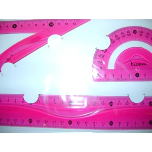 Çizim Seti (30Cm Cetvel,İletki,Gönye)