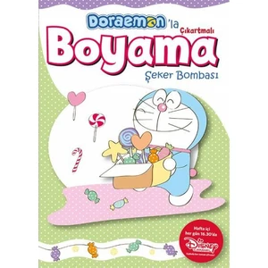 Doraemon'La Çıkarmalı Boyama Şeker Bombası