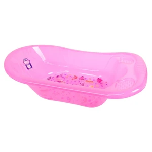 Sevi Bebe Yeni Giderli Şeffaf Desenli Küvet Şeffaf Pembe