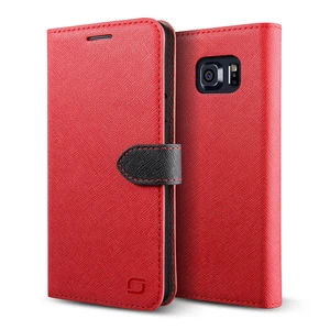 LIFIC Samsung Galaxy Note 5 Saffiano Diary Kılıf Red