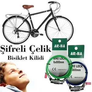 Şifreli Çelik Bisiklet Kilidi