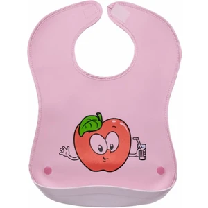 Sevi Bebe Plastik Cepli Önlük Pembe