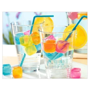 Toptancı Kapında Serinletici Ve Rengarenk Buz Küpleri 10 Adet