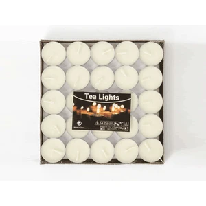 Toptancı Kapında Kokusuz Tealight Mum (50 Adet) - Beyaz
