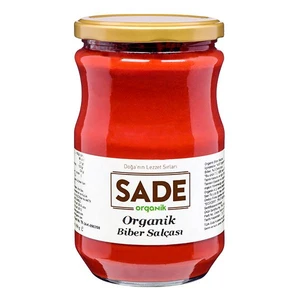 Sade Organik Biber Salçası 650 gr