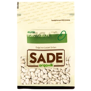 Sade Organik Kuru Fasulye 500 Gr