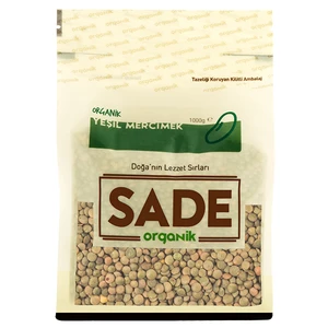 Sade Organik Yeşil Mercimek 1 kg