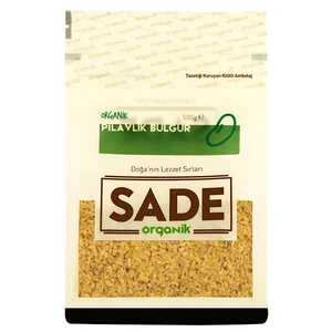 Sade Organik Pilavlık Bulgur 500 Gr