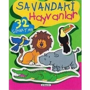 Çiçek Yayıncılık - Savandaki Hayvanlar (32 Çıkartma)