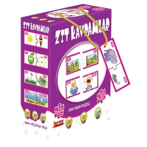 Dıytoy Zıt Kavramlar 15 Adet 2'li Puzzle