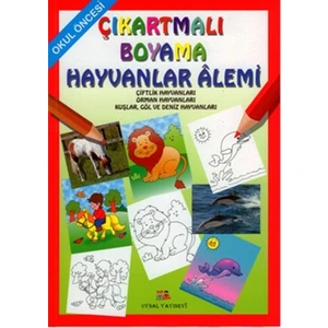 Okul Öncesi Çıkartmalı Boyama - Hayvanlar Alemi