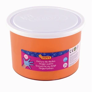 500 ml Turuncu Parmak Boyası (Kavanoz)