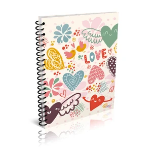 A4 Spiralli Plastik Kapak Defter 96 Yp Çizgili