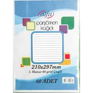 Standart Parşömen Kağıdı 60 Li Çizgili