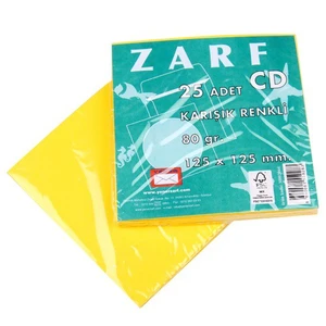 Cd 125X125 Mm 80Gr Sarı 25 Lık Fsc