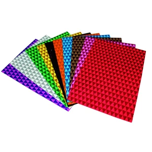 Eva 20X30 10 Renk 2 Mm Simli Üçgen Desenli