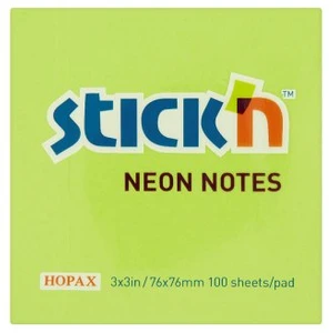 Neon Yapışkanlı Not Kağıt Renkli 76*76 Mm. 100 Yp. Yeşil