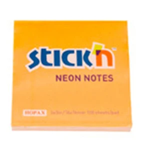 Neon Yapışkanlı Not Kağıt Renkli 76*76 Mm. 100 Yp. Turuncu