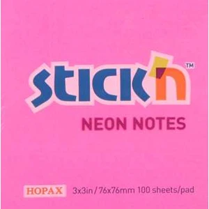Neon Yapış. Not Kağıt Renkli 76*76 Mm. 100 Yp Koyu Pembe