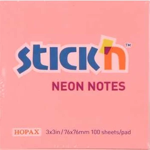 Neon Yapış. Not Kağıt Renkli 76*76 Mm. 100 Yp Pembe