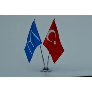 Bayrakal Kayı Boyu ve Türk Bayrağı Masa Bayrak Takımı 