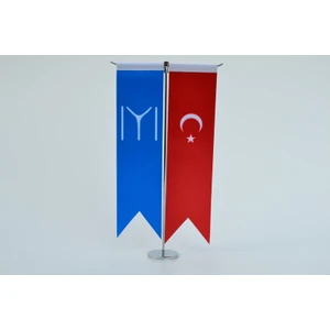 Bayrakal Kayı Boyu ve Türk Bayrağı Kırlangıç Masa Bayrak Takımı