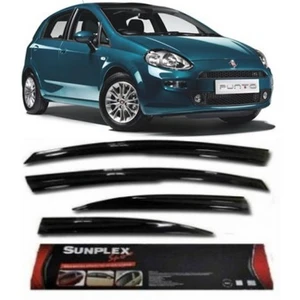 4 Lü Fiat Grande  Punto  Ön-Arka  Sport  Style  Sunplex Cam Rüzgarlığı