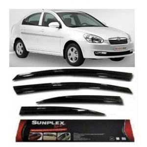 4 Lü Hyundai Accent Era Ön-Arka Sport Stlye Sunplex Cam Rüzgarlığı