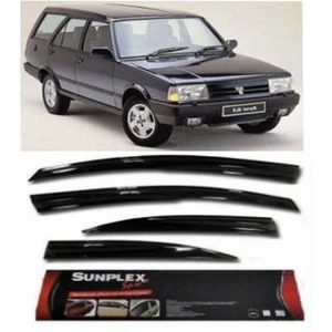 4 Lü Tofaş Kartal Sport Style Yeni Tip Siyah-Kalın Sunplex Cam Rüzgarlığı