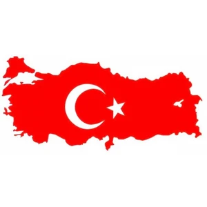 Harita Çıkartması Küçük Boy 12Cm