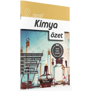 Delta Kültür Yayınevi 9. Sınıf Kimya Özet - İlker Yücel